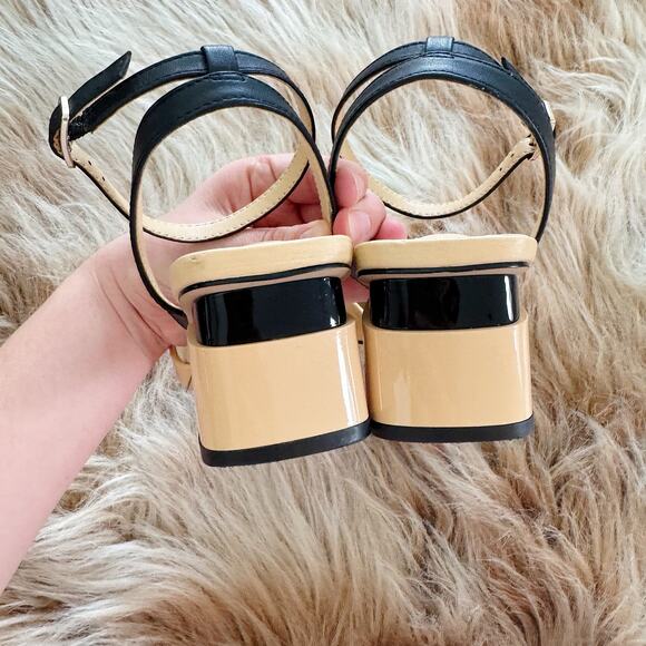 Franco Sarto Naya Ankle Strap Block Heel Pumps Size 9 - Picture 4 of 6